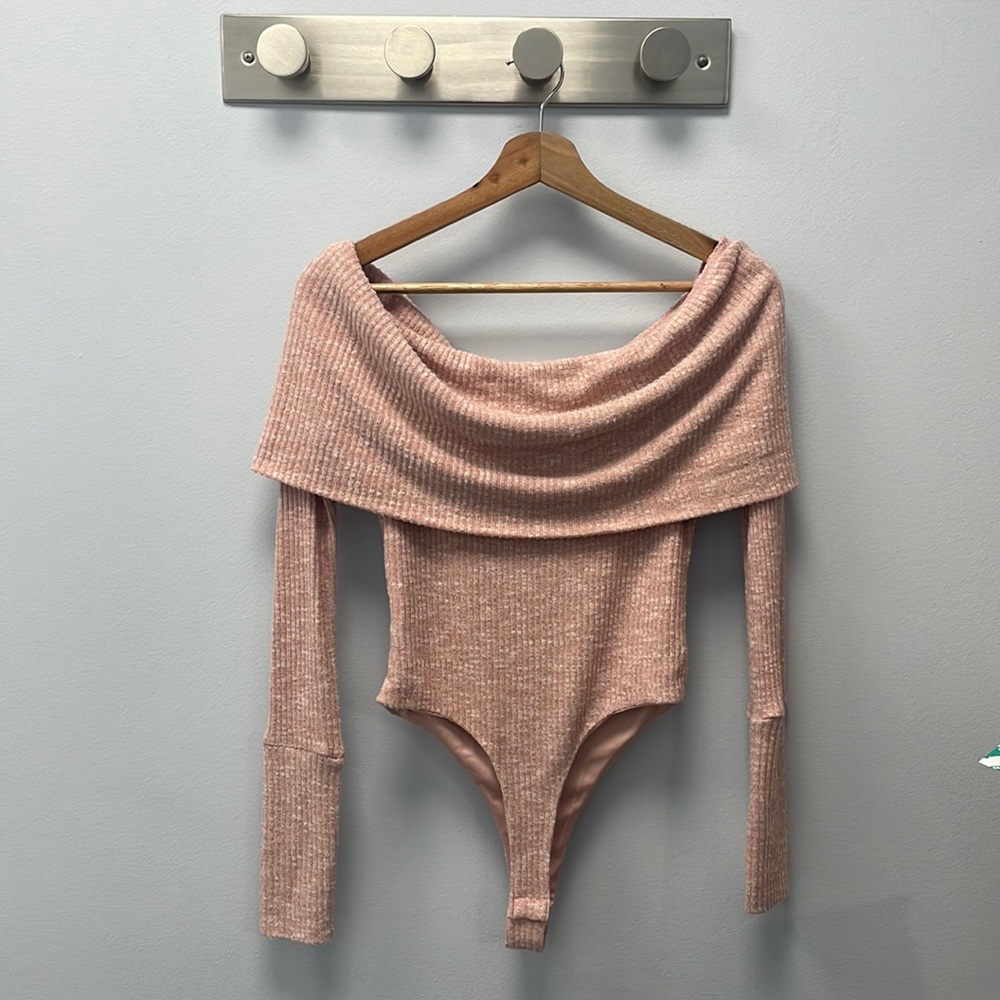 On You- blush waffle knit bodysuit